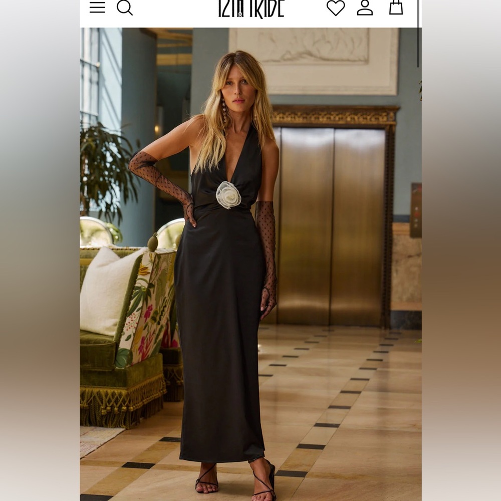 12th Tribe Black Backless Dress - Picture 10 of 10